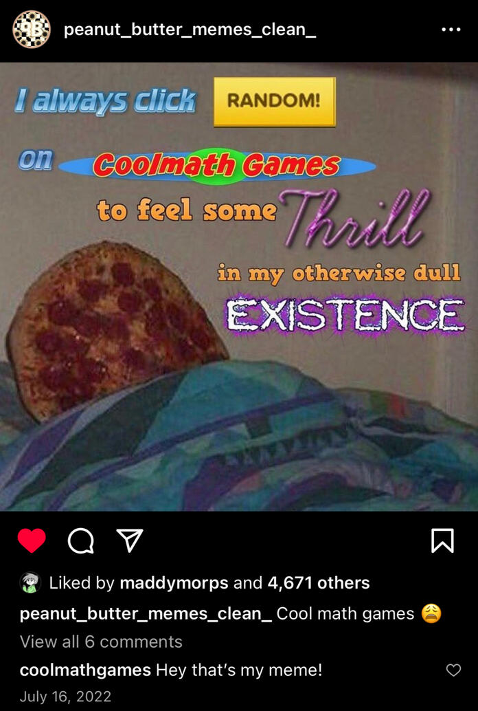 Reposted to @peanutbuttermemesclean account with 100K followers